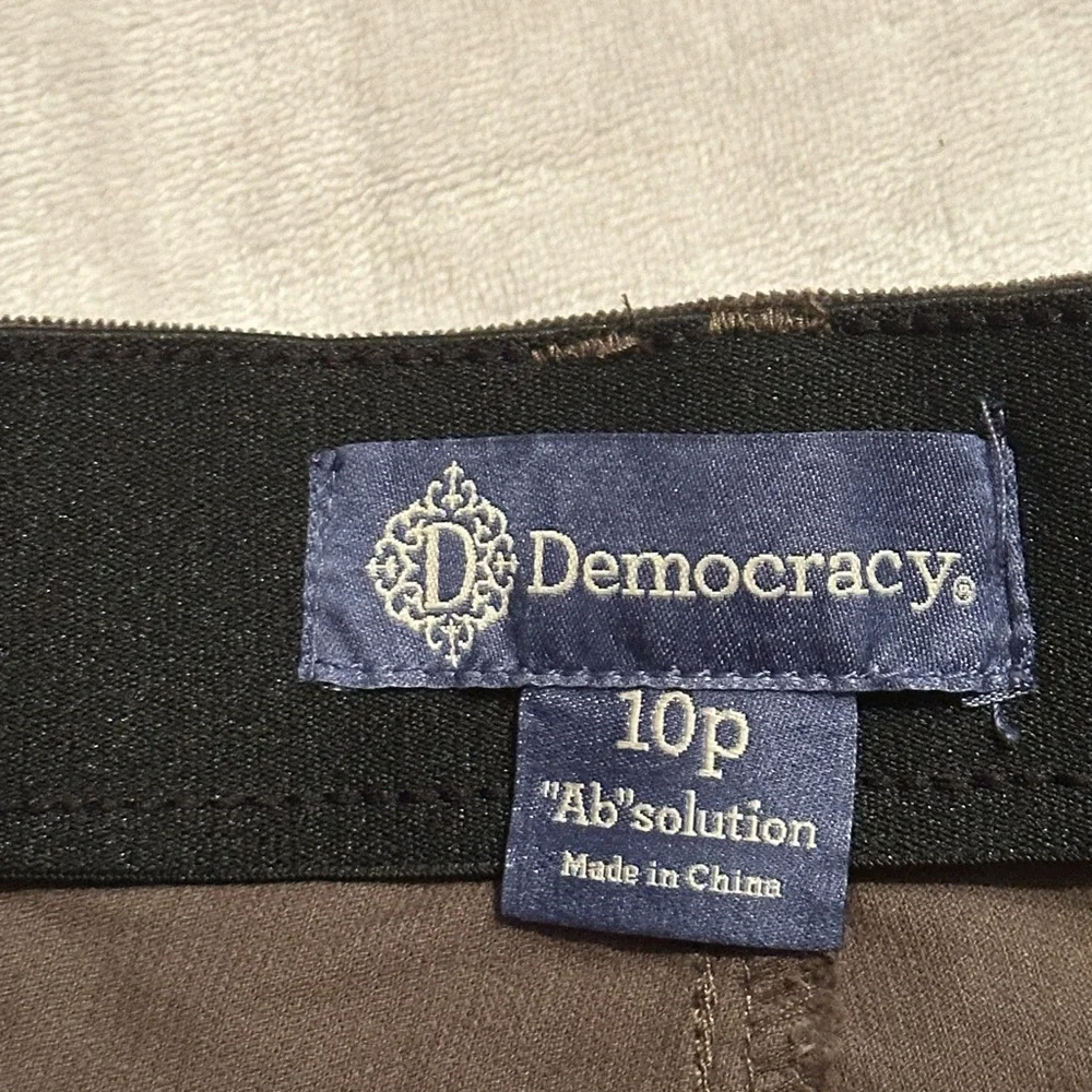 NWT Democracy "Ab"solution® Petite Corduroy Straight Leg Pants - Picture 9 of 14